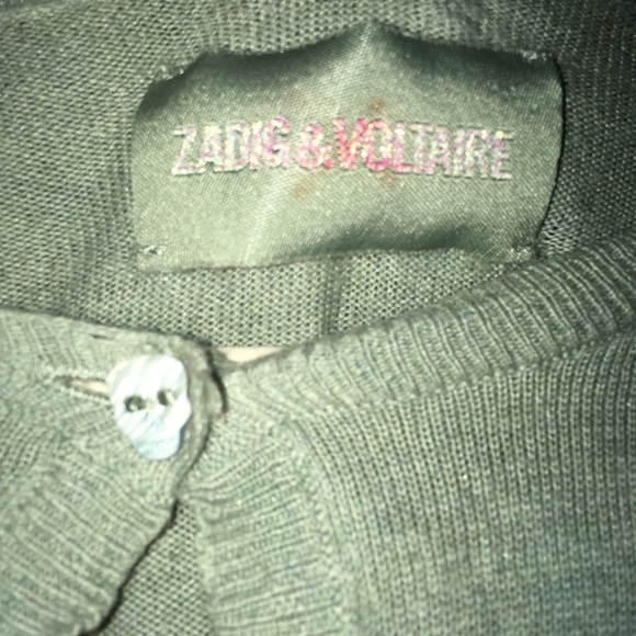 Zadig and Voltaire Sage Green Cardigan - Picture 3 of 3